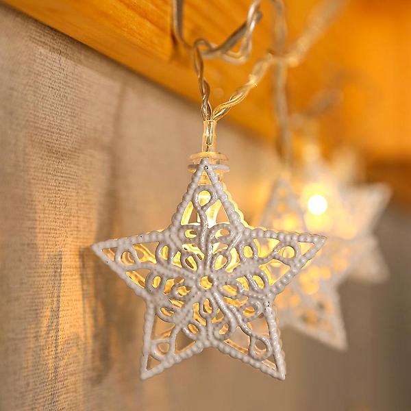  20구 화이트별 장식전구(3.3M)/ LED 와이어 줄조명