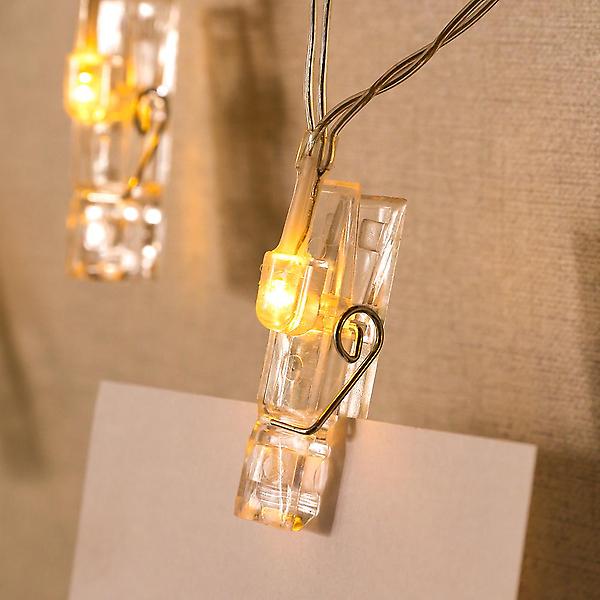  10구 투명 집게 전구(1.5M)/LED장식전구 장식조명