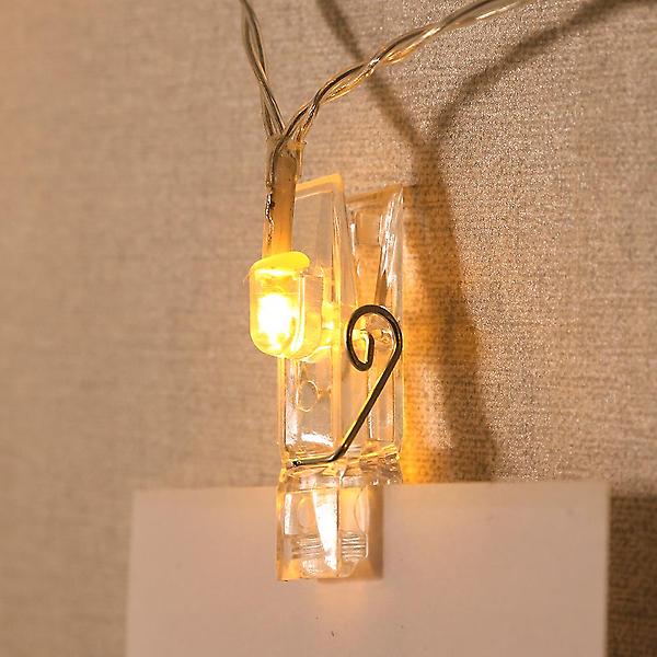  10구 투명 집게 전구(1.5M)/LED장식전구 장식조명