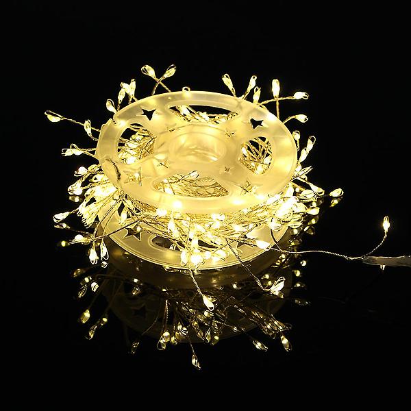  [은하수] LED 200구 USB 지네 전구 5m 웜색 리모컨