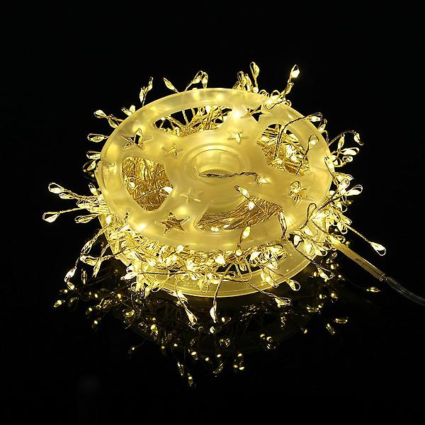  [은하수] LED 300구 USB 지네 전구 7.5m 웜색 리모컨 