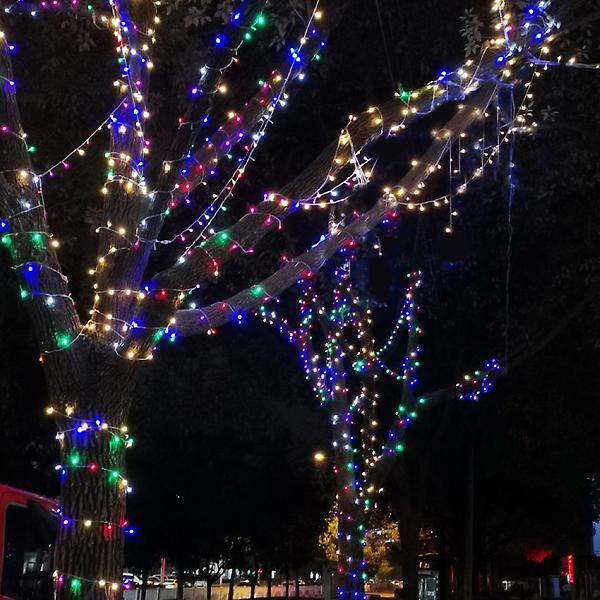  [은하수]100구 투명선 LED 칼라 지니전구 10M 점멸