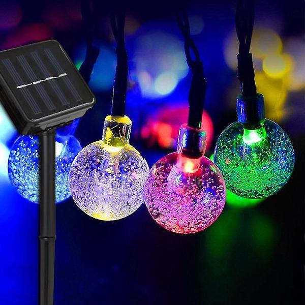  [도토로] 태양광 LED 30구 스노우볼 가랜드 전구(4m)야외조명등