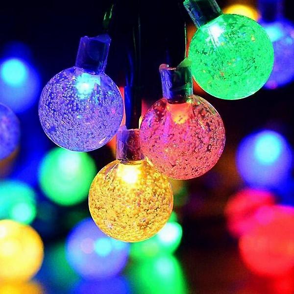  [도토로] 태양광 LED 30구 스노우볼 가랜드 전구(4m)야외조명등