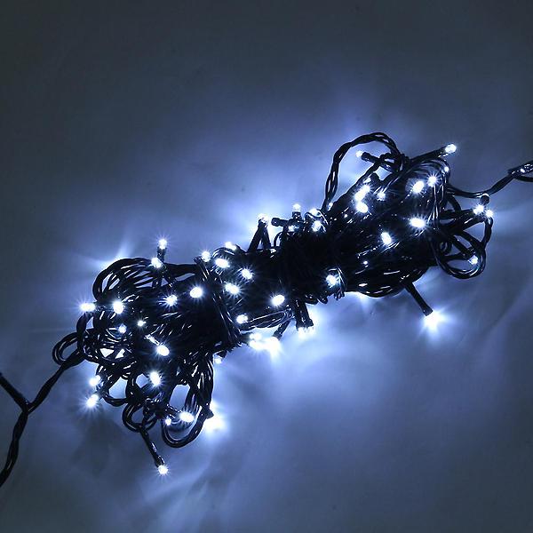  [은하수]1000구 녹색선 LED 백색 지니전구(100M) 점멸