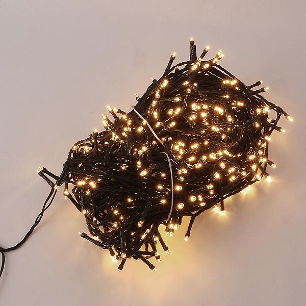  1000구 녹색선 LED 지니전구/100M 점멸 웜색 트리전구