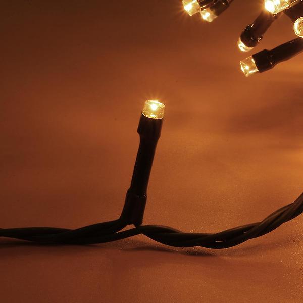  1000구 녹색선 LED 지니전구/100M 점멸 웜색 트리전구