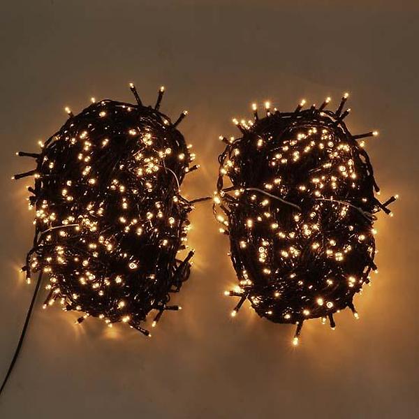  [은하수]300구 녹색선 LED 웜색 지니전구(30M) (점멸)