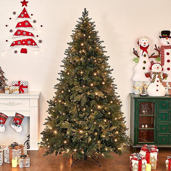  240cm 혼합 전나무 트리 크리스마스 교회전시