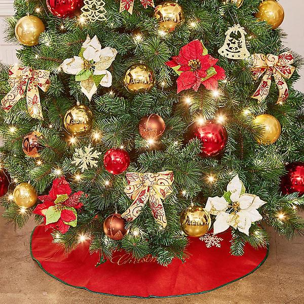  270cm 카니발 골드＆레드 솔잎 트리 풀세트(전구포함)