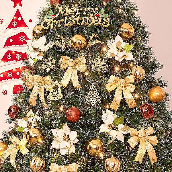  300cm 카니발골드 뉴리얼 솔잎 눈꽃 트리 풀세트 전구