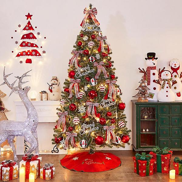  270cm 해피 롤리팝 스카치 눈꽃 트리풀세트(전구포함)