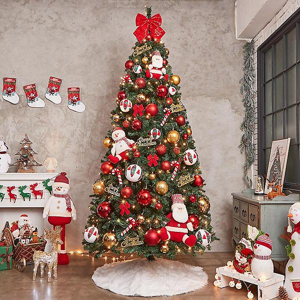  270cm 꼬깔산타 스카치 트리 풀세트(전구포함)