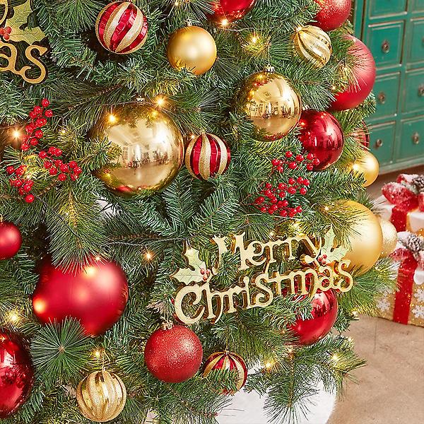  300cm 해피워시 뉴리얼 솔잎혼합 트리풀세트 전구포함