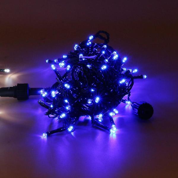  100구 녹색선 LED 전구/ 10M 남색 연결형 트리전구