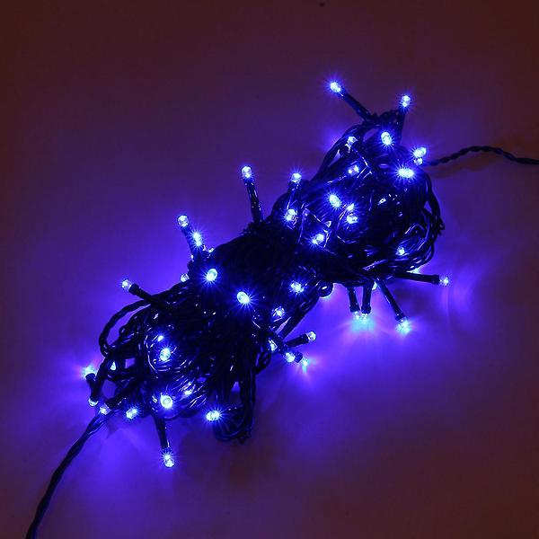  100구 녹색선 LED 전구/ 10M 남색 연결형 트리전구