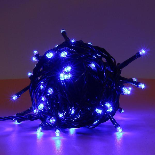  100구 녹색선 LED 전구/ 10M 남색 연결형 트리전구