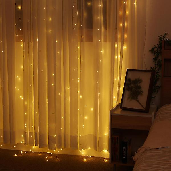  [은하수] LED 200구 USB 반딧불 커튼전구 리모콘포함