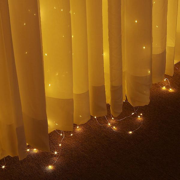  [은하수] LED 200구 USB 반딧불 커튼전구 리모콘포함