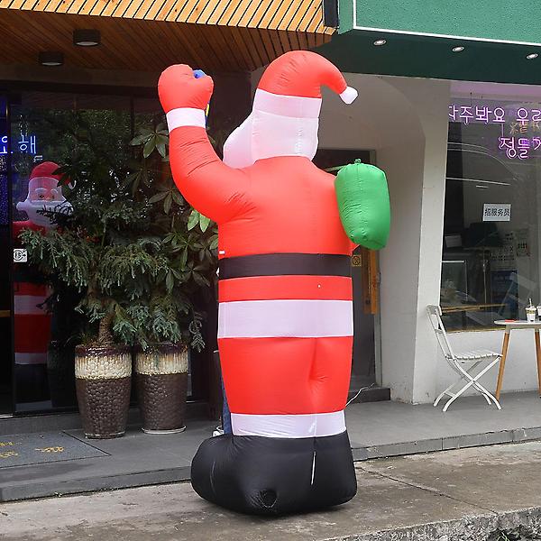  LED 에어벌룬 대형 빨간모자 산타 야외전시 250cm