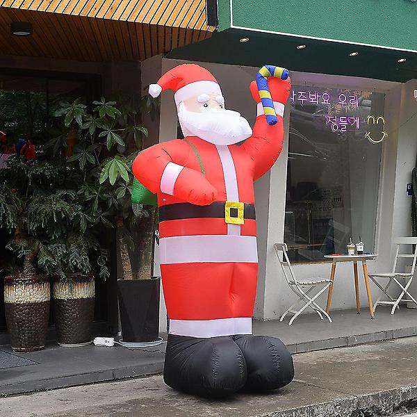  LED 에어벌룬 대형 빨간모자 산타 야외전시 250cm