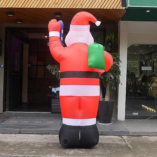  LED 에어벌룬 대형 빨간모자 산타 야외전시 250cm