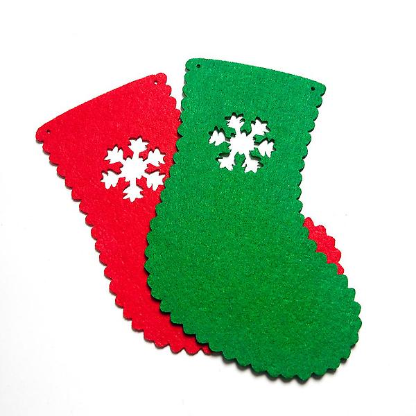  [도토로]크리스마스 패브릭 가랜드(양말)