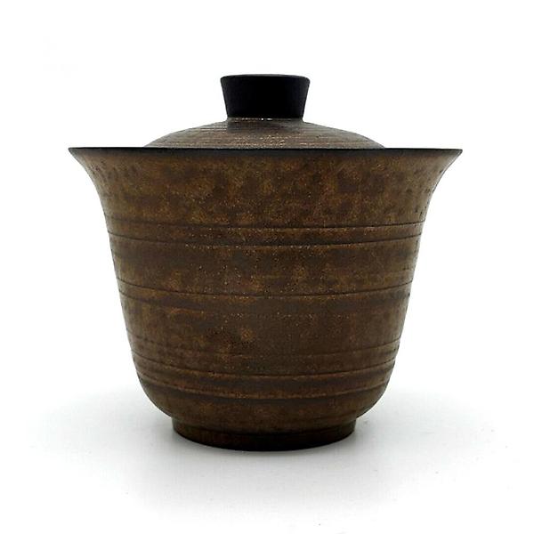  고원 브론즈 개완 다기세트 1인용 전통 찻잔 150m HY-BRZ-GW001