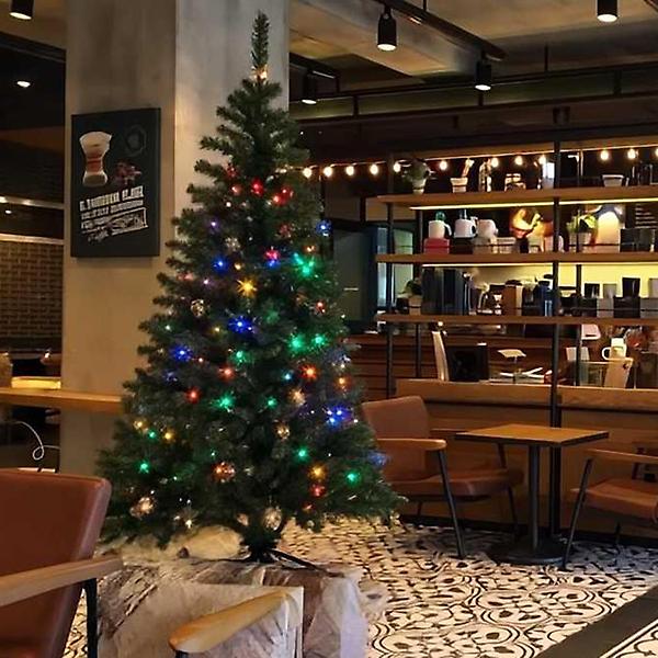  [도토로]150cm 풍성한 스카치 트리 + 100구 LED 칼라전구포함