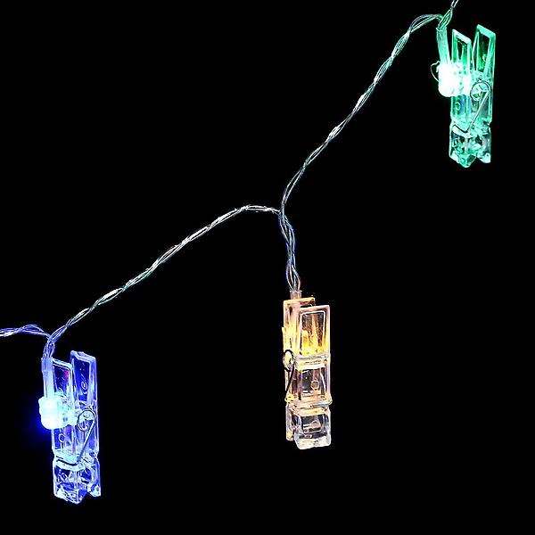  [도토로]20구 LED 클립 집게 전구(3M) (컬러)