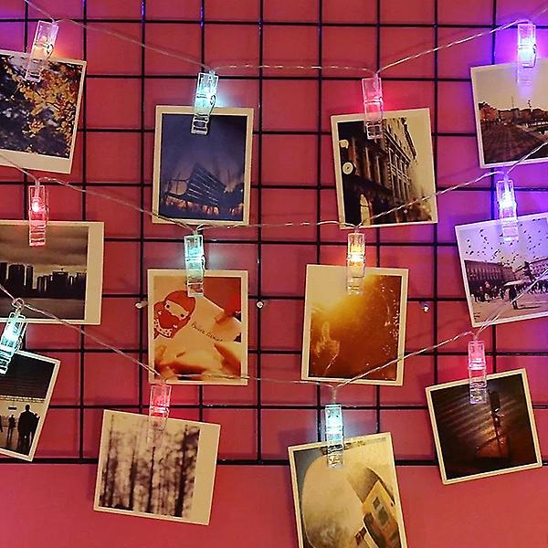  [도토로]20구 LED 클립 집게 전구(3M) (컬러)