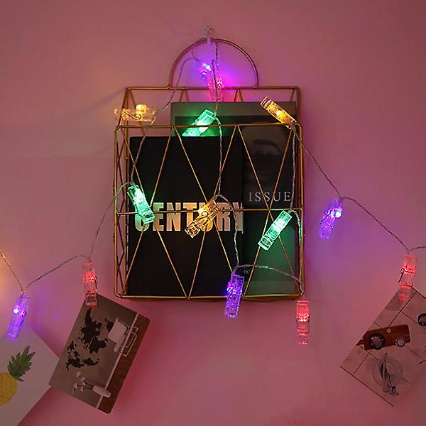  [도토로]20구 LED 클립 집게 전구(3M) (컬러)