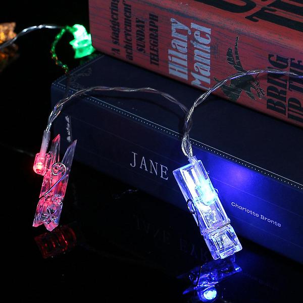  [도토로]20구 LED 클립 집게 전구(3M) (컬러)