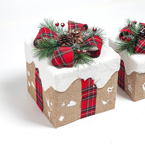  [도토로]눈쌓인 빨간 리본 선물상자 3종세트
