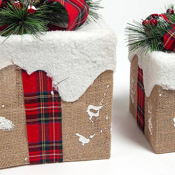  [도토로]눈쌓인 빨간 리본 선물상자 3종세트