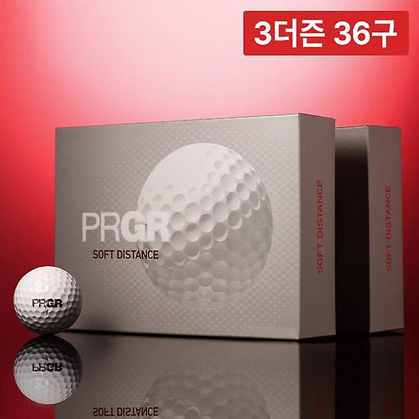  [3더즌 36구] 프로기아 PRGR NEW 소프트 디스턴스 2피스 12구 골프공