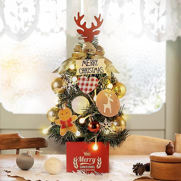  40cm DIY 탁상용 미니 크리스마스 풀세트트리(전구증정)
