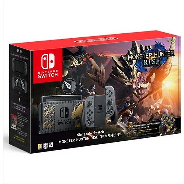 [닌텐도/HAD-S-KGALG-KOR] 닌텐도 스위치 몬스터 헌터 라이즈 디럭스 에디션 세트 본체