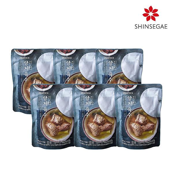  [피코크] 진한 양지육수 500g x 6팩
