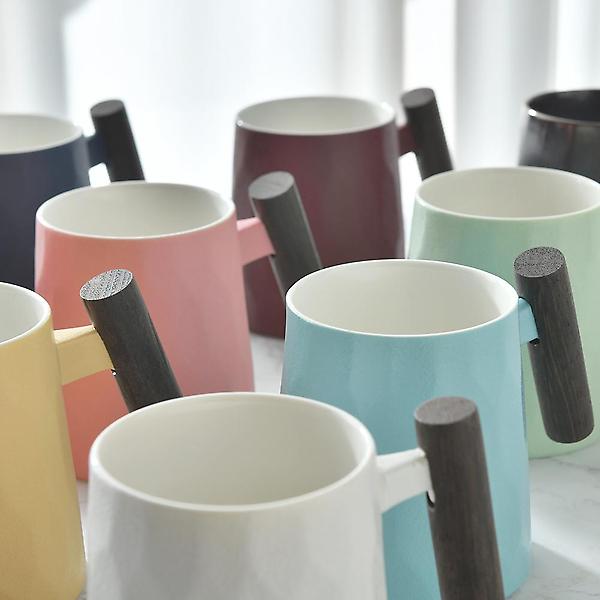  고원 계수나무 머그컵 500ml 핑크 해머무늬 도자기 머그잔