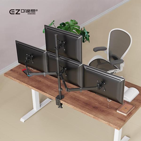  이지마운트 쿼드 4대 모니터암 모니터 거치대 M4-C310