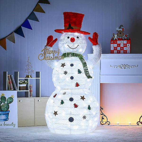  LED 빨간모자 허그 눈사람 크리스마스 인테리어 트리