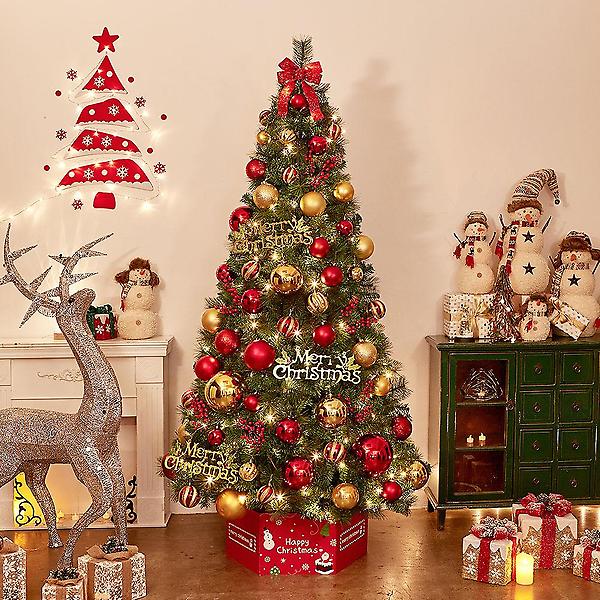  240cm 해피위시 뉴리얼 솔잎혼합 트리풀세트 전구포함