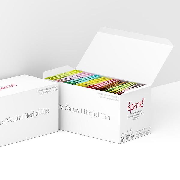  (답례품스티커제작) 에빠니 유기농 허브차 셀렉션 티백 선물세트 답례품