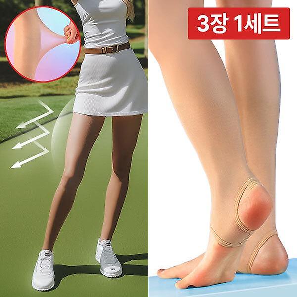  3장 1세트 / 리카타 선세이션 자외선차단 발고리형 골프 런닝 테니스 냉감 팬티 쿨스타킹 F53201