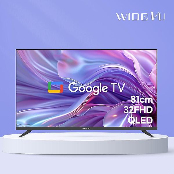  와이드뷰 QLED 81cm(32인치) FHD TV 블랙색상 구글 스마트 티비 GTWV320FHDQ 단품