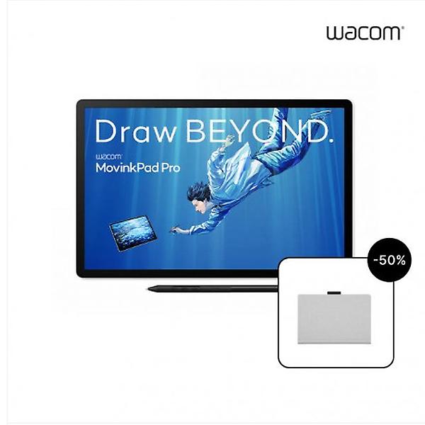  와콤 무빙크패드 프로 14 DTHA140 태블릿 + 프로펜 3