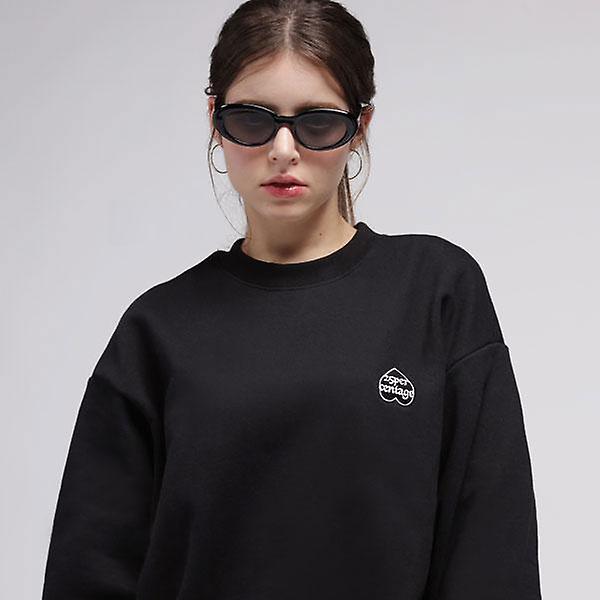  25P 하트 로고 스웨트셔츠 25A1304BK