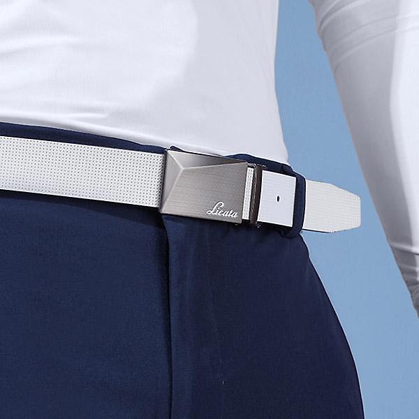  리카타 다크화이트 리버시블 가죽 남성 골프벨트