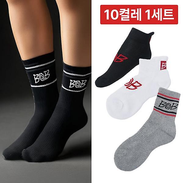  [10켤레1세트] BOB GOLF 남성 여성 골프 양말 단목/중목/장목 모음전 택 1